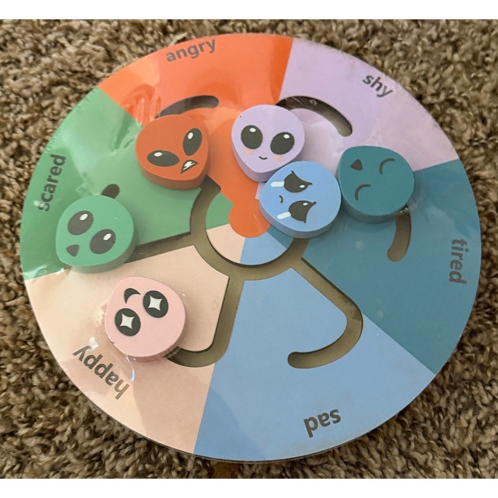 Ankyo-Wooden Sliding Maze Emotions Board-(NWT)